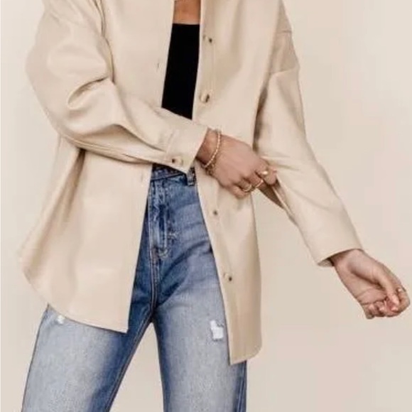 Bohme Florence shirt jacket beige Size M - Picture 1 of 6